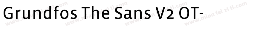 Grundfos The Sans V2 OT字体转换